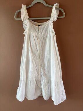 Universal Thread White Ruffle Sleeve Mini Dress